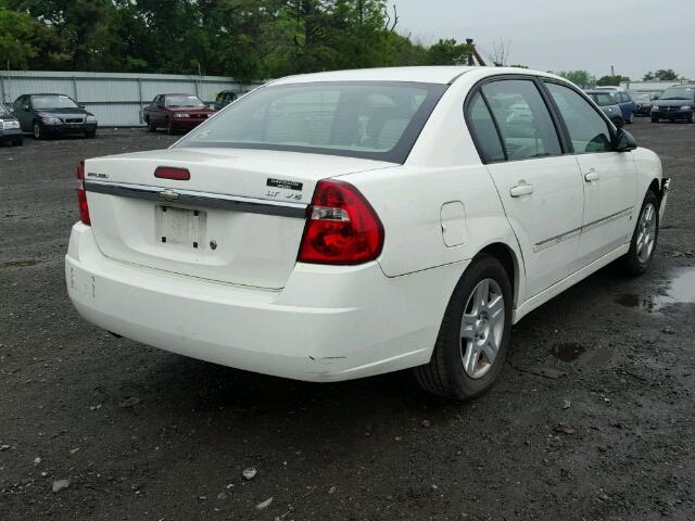 1G1ZT51866F300754 - 2006 CHEVROLET MALIBU LT WHITE photo 4