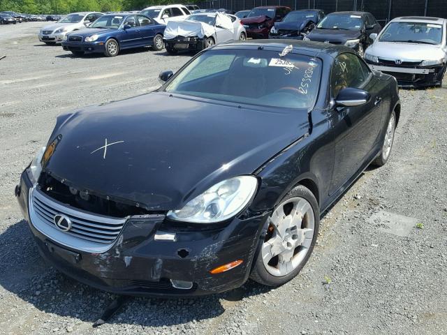 JTHFN48Y440058517 - 2004 LEXUS SC 430 BLACK photo 2