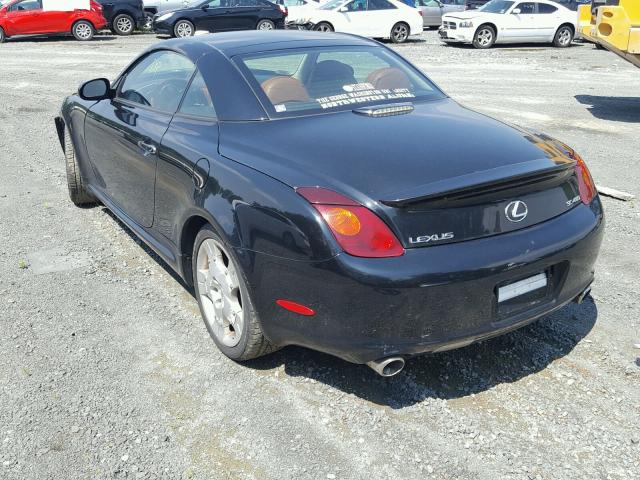 JTHFN48Y440058517 - 2004 LEXUS SC 430 BLACK photo 3