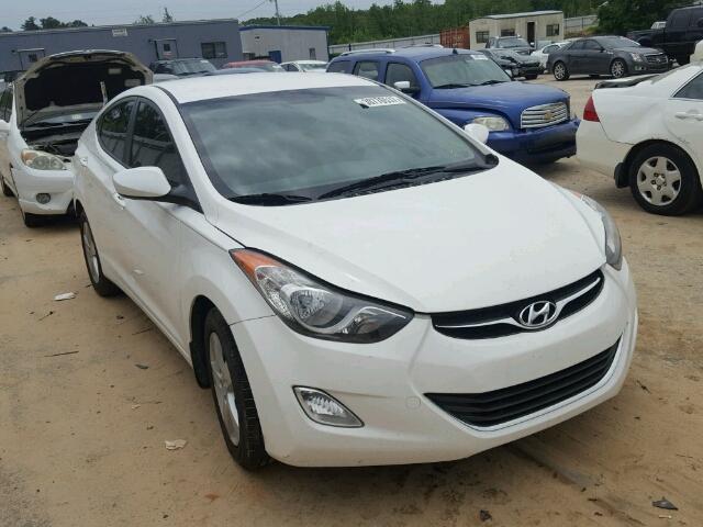 5NPDH4AEXDH380906 - 2013 HYUNDAI ELANTRA GL WHITE photo 1