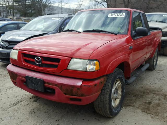 4F4ZR17U42TM11034 - 2002 MAZDA B3000 CAB RED photo 2