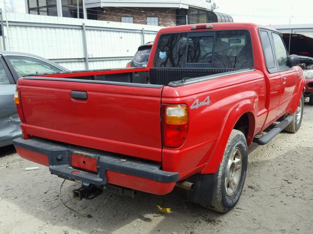 4F4ZR17U42TM11034 - 2002 MAZDA B3000 CAB RED photo 4