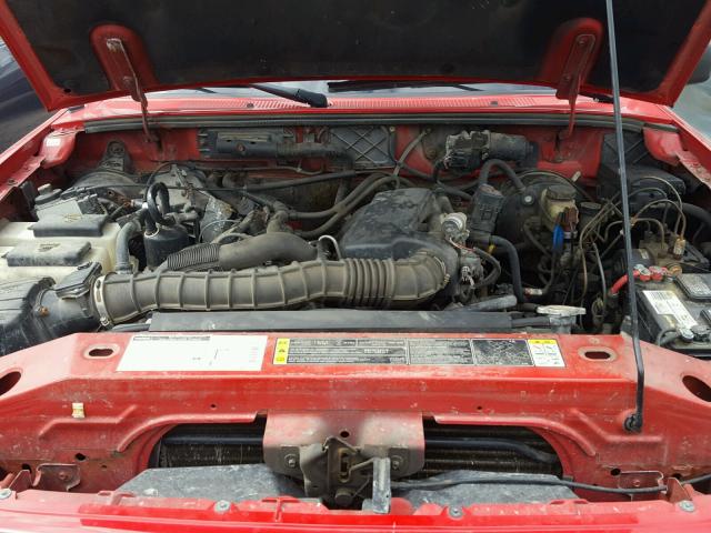 4F4ZR17U42TM11034 - 2002 MAZDA B3000 CAB RED photo 7