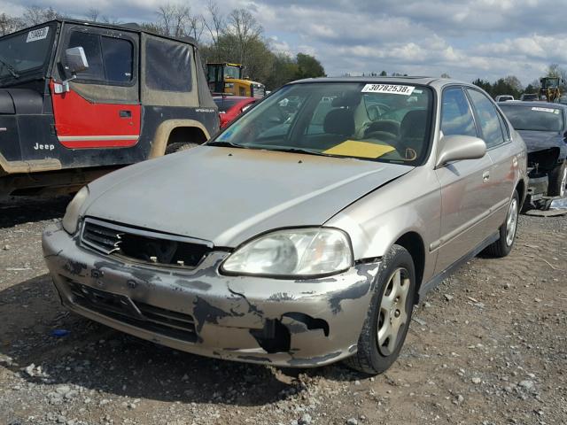 1HGEJ8642YL029345 - 2000 HONDA CIVIC EX BEIGE photo 2