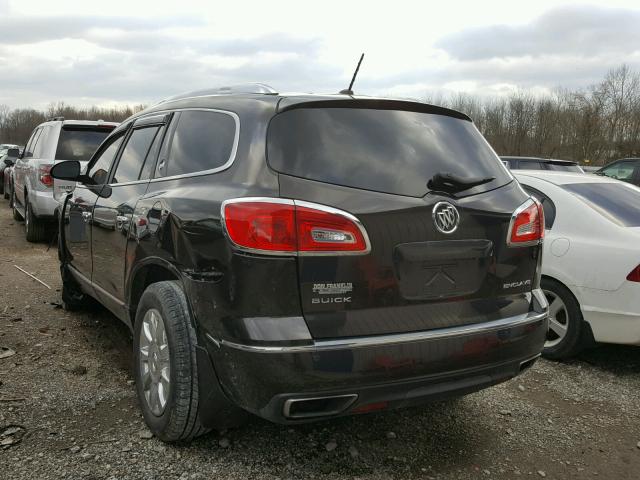 5GAKRBKD4EJ161173 - 2014 BUICK ENCLAVE შავი ფოტო 3