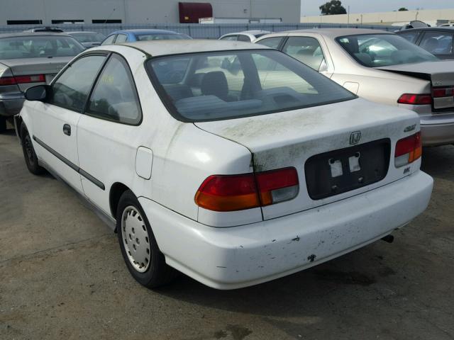 1HGEJ6224VL114935 - 1997 HONDA CIVIC DX WHITE photo 3