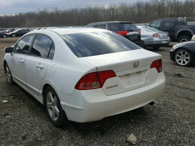 1HGFA16877L118356 - 2007 HONDA CIVIC EX თეთრი ფოტო 3