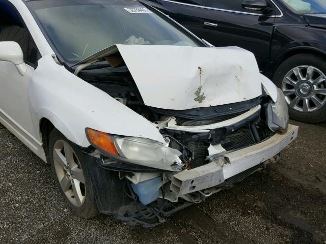 1HGFA16877L118356 - 2007 HONDA CIVIC EX თეთრი ფოტო 9