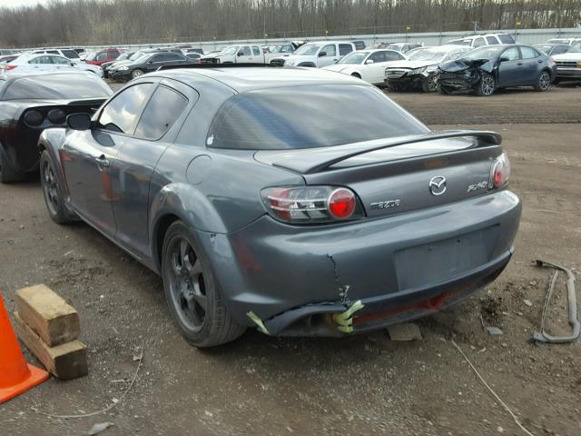 JM1FE17N740116806 - 2004 MAZDA RX8 GRAY photo 3