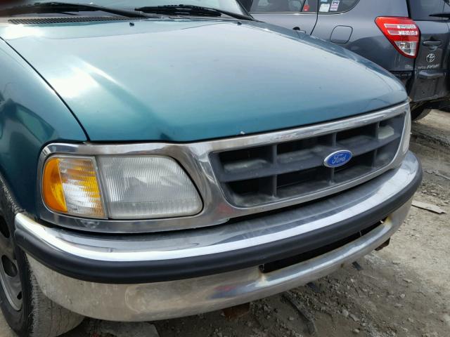 1FTDF172XVNB69871 - 1997 FORD F150 GREEN photo 9