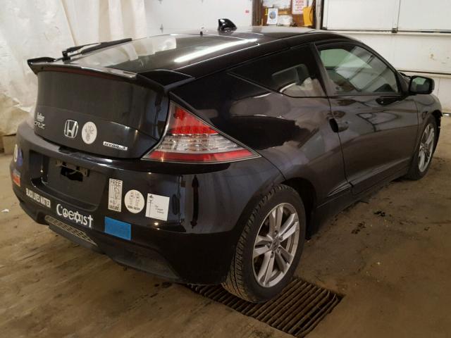 JHMZF1C69BS012052 - 2011 HONDA CR-Z EX BLACK photo 4