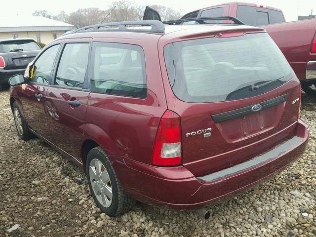 1FAFP36N66W157747 - 2006 FORD FOCUS ZXW RED photo 3