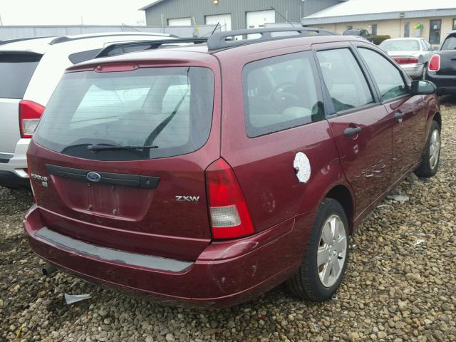 1FAFP36N66W157747 - 2006 FORD FOCUS ZXW RED photo 4