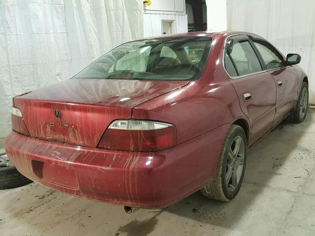 19UUA5660YA037077 - 2000 ACURA 3.2TL RED photo 4