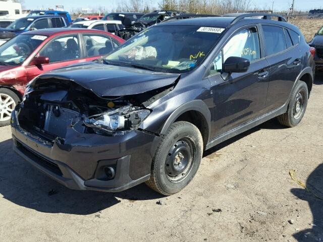 JF2GTAAC7JH241790 - 2018 SUBARU CROSSTREK BLACK photo 2