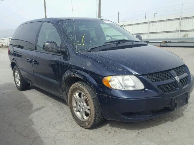 1D4GP45R14B511447 - 2004 DODGE CARAVAN BLUE photo 1