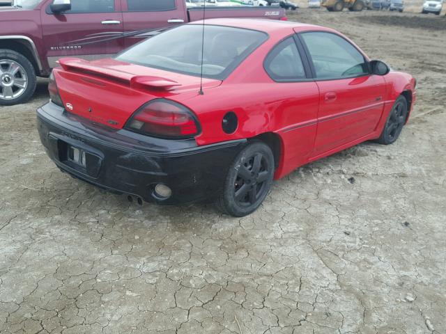 1G2NW12E8XM751096 - 1999 PONTIAC GRAND AM G RED photo 4