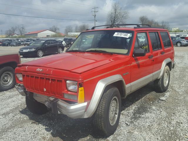 1J4FJ78S9TL139529 - 1996 JEEP CHEROKEE C RED photo 2