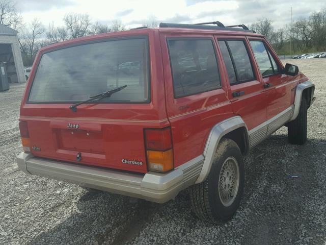 1J4FJ78S9TL139529 - 1996 JEEP CHEROKEE C RED photo 4