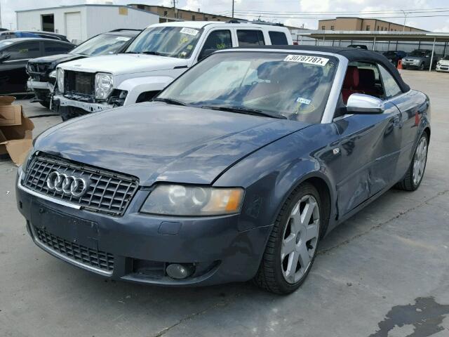 WUARL48H95K901298 - 2005 AUDI S4 QUATTRO GRAY photo 2