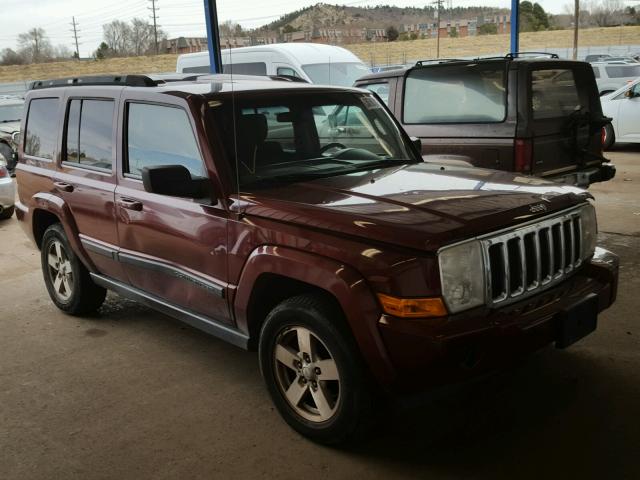 1J8HG48K17C546335 - 2007 JEEP COMMANDER MAROON photo 1