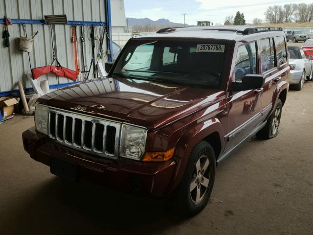 1J8HG48K17C546335 - 2007 JEEP COMMANDER MAROON photo 2