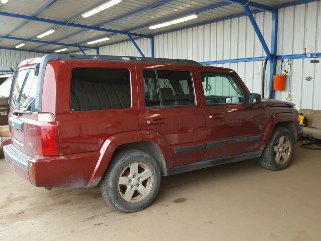1J8HG48K17C546335 - 2007 JEEP COMMANDER MAROON photo 9
