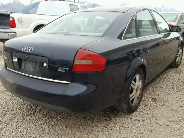 WAUED64B31N087743 - 2001 AUDI A6 2.7T QU BLACK photo 4