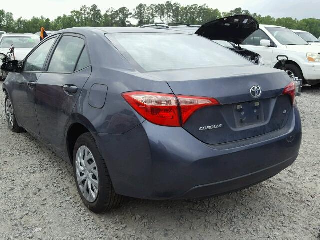 5YFBURHE2HP728938 - 2017 TOYOTA COROLLA L BLUE photo 3