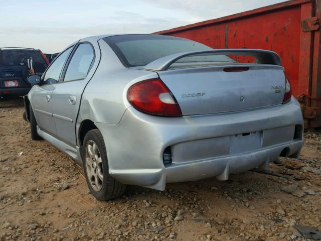 1B3ES46C9YD700288 - 2000 DODGE NEON BASE BLUE photo 3