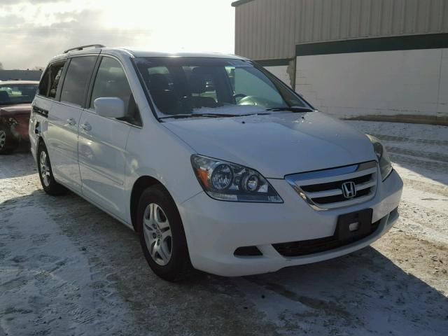 5FNRL38747B417960 - 2007 HONDA ODYSSEY EX WHITE photo 1