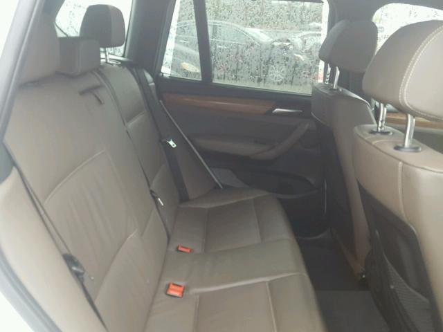 5UXWX9C58D0A27794 - 2013 BMW X3 XDRIVE2 WHITE photo 6