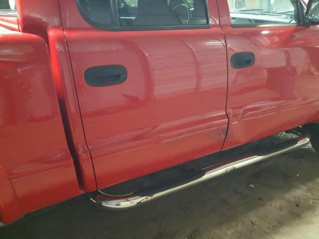 1D7HG48N44S691250 - 2004 DODGE DAKOTA QUA RED photo 9