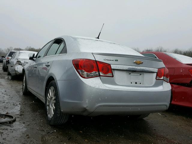 1G1PH5SB8D7139124 - 2013 CHEVROLET CRUZE ECO SILVER photo 3