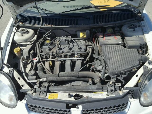 1B3ES26C73D236592 - 2003 DODGE NEON SE WHITE photo 7