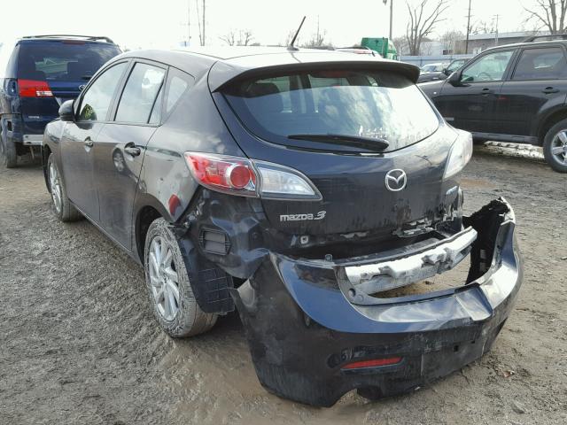 JM1BL1L79D1723201 - 2013 MAZDA 3 I BLACK photo 3