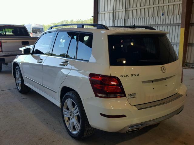 WDCGG5HB6EG292842 - 2014 MERCEDES-BENZ GLK 350 WHITE photo 3