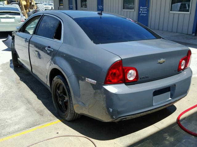1G1ZG57B49F193439 - 2009 CHEVROLET MALIBU LS ნაცრისფერი ფოტო 3