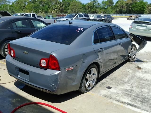 1G1ZG57B49F193439 - 2009 CHEVROLET MALIBU LS GRAY photo 4