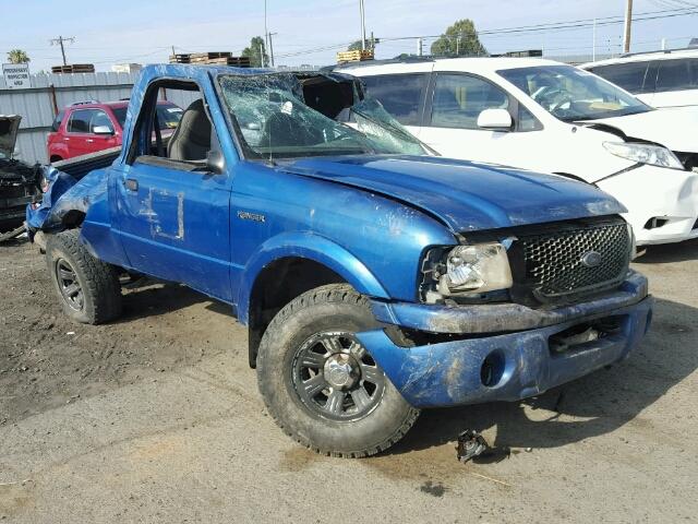 1FTYR10U91PA99749 - 2001 FORD RANGER BLUE photo 1