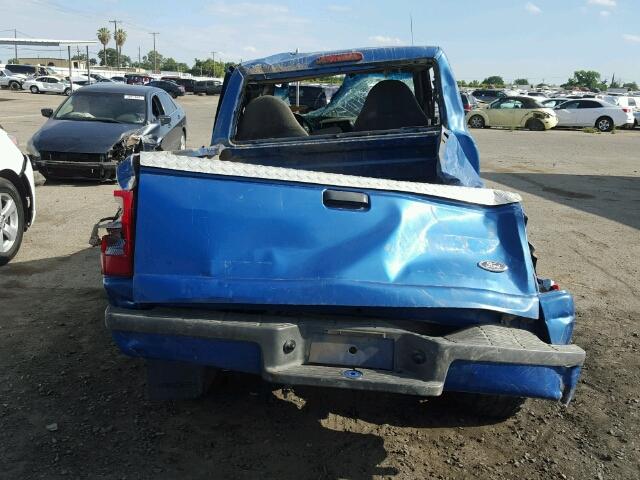 1FTYR10U91PA99749 - 2001 FORD RANGER BLUE photo 6