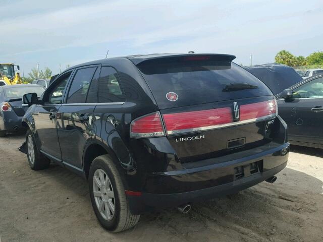 2LMDU68C57BJ35037 - 2007 LINCOLN MKX FWD BLACK photo 3