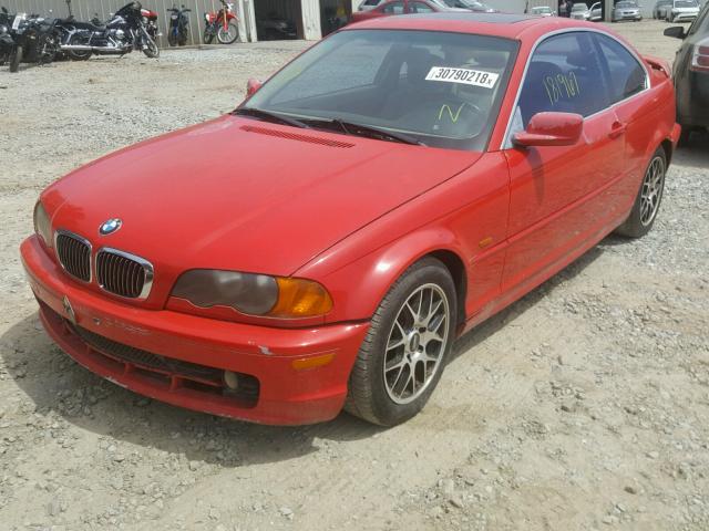 WBABM3342YJN60442 - 2000 BMW 323 CI RED photo 2