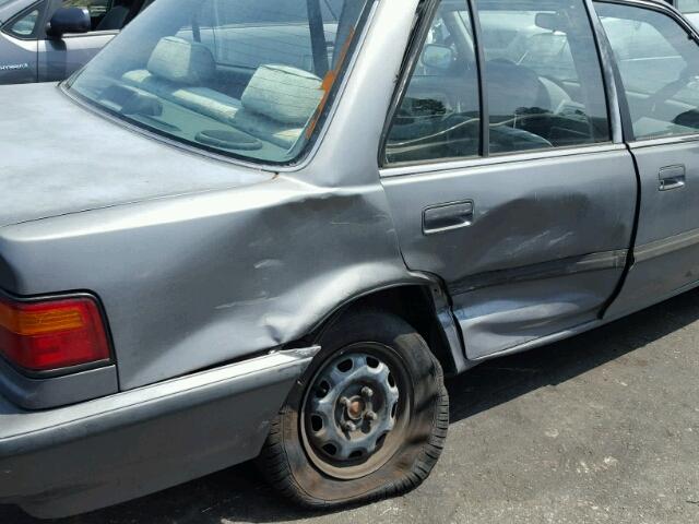 1HGED3652LL027252 - 1990 HONDA CIVIC LX GRAY photo 10