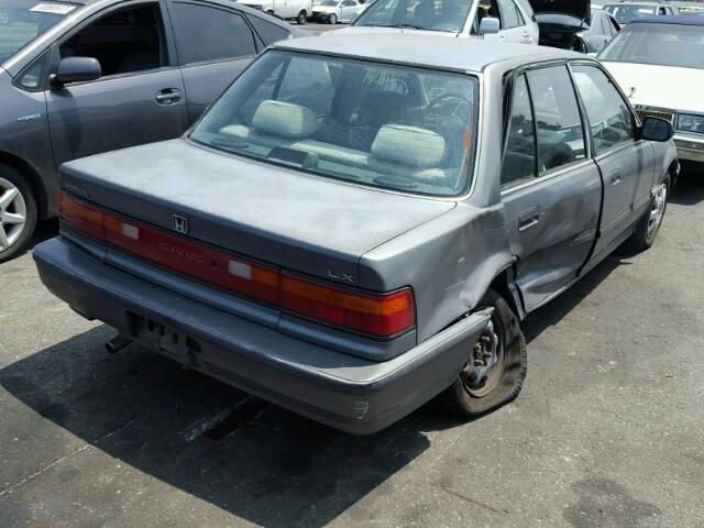 1HGED3652LL027252 - 1990 HONDA CIVIC LX GRAY photo 4