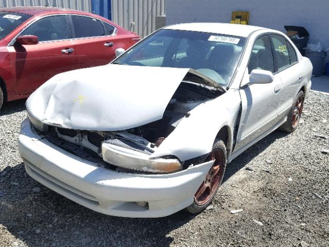 4A3AA46GX1E110018 - 2001 MITSUBISHI GALANT ES WHITE photo 2