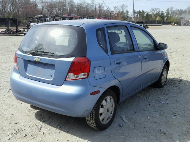 KL1TJ62674B214791 - 2004 CHEVROLET AVEO LS 蓝色 照片 4