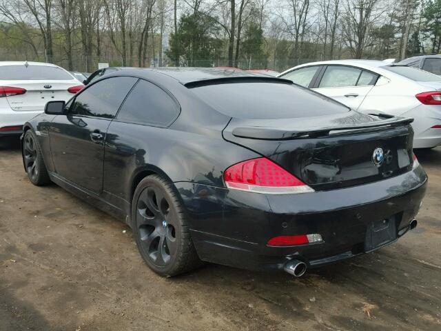 WBAEH73435B215676 - 2005 BMW 645 CI AUT BLACK photo 3