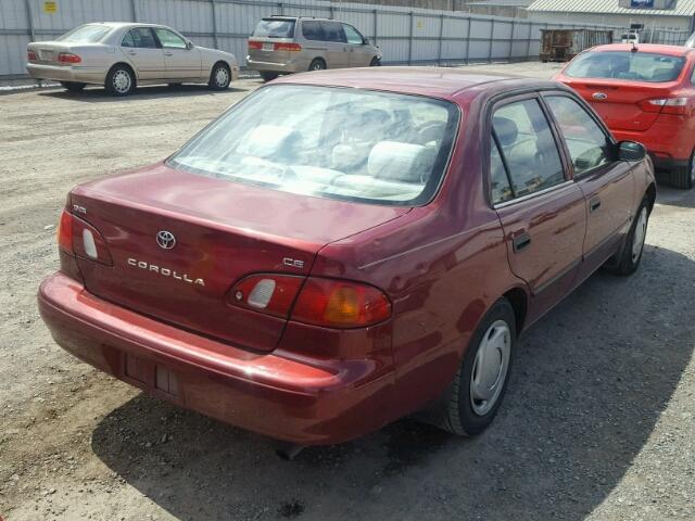 2T1BR12E0YC334897 - 2000 TOYOTA COROLLA VE MAROON photo 4