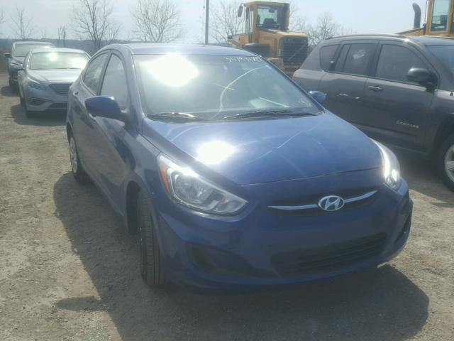 KMHCT4AE5GU093974 - 2016 HYUNDAI ACCENT SE BLUE photo 1